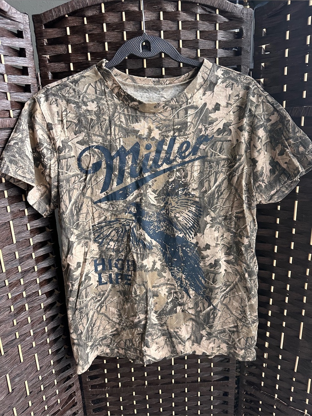 Miller Short-Sleeve Camo Graphic Tee - Tan/Black